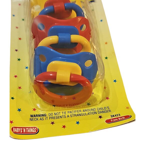 NEW Vintage Baby’s ‘N Things Latex Pacifiers 2002 Latex Nipple 3 Pack REBORN - Picture 2 of 9